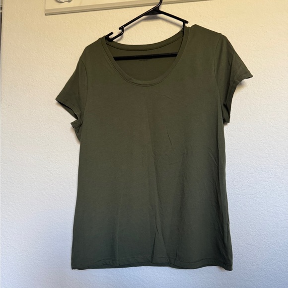 No Boundaries Tops - No Boundaries Olive Short Sleeve Tee